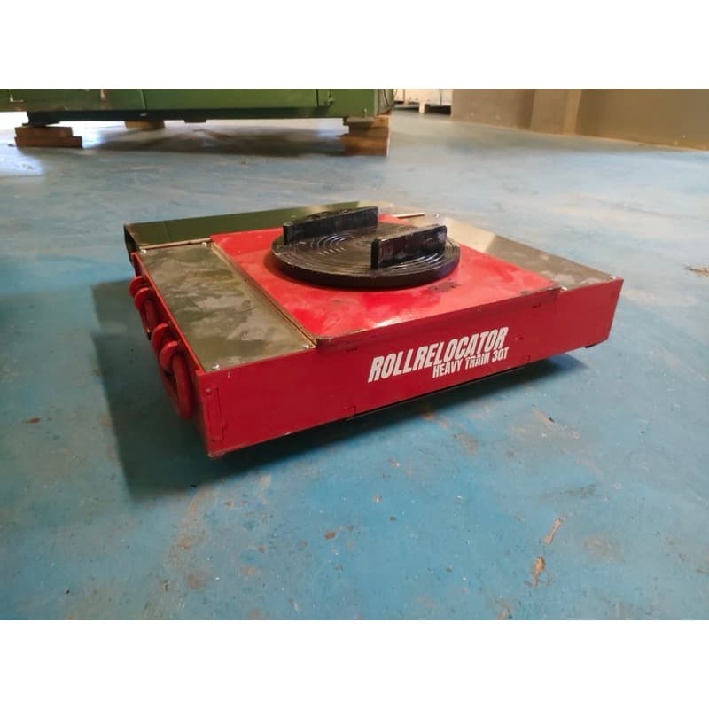 relokacja maszyny - rolki transportowe zdalnie sterowane